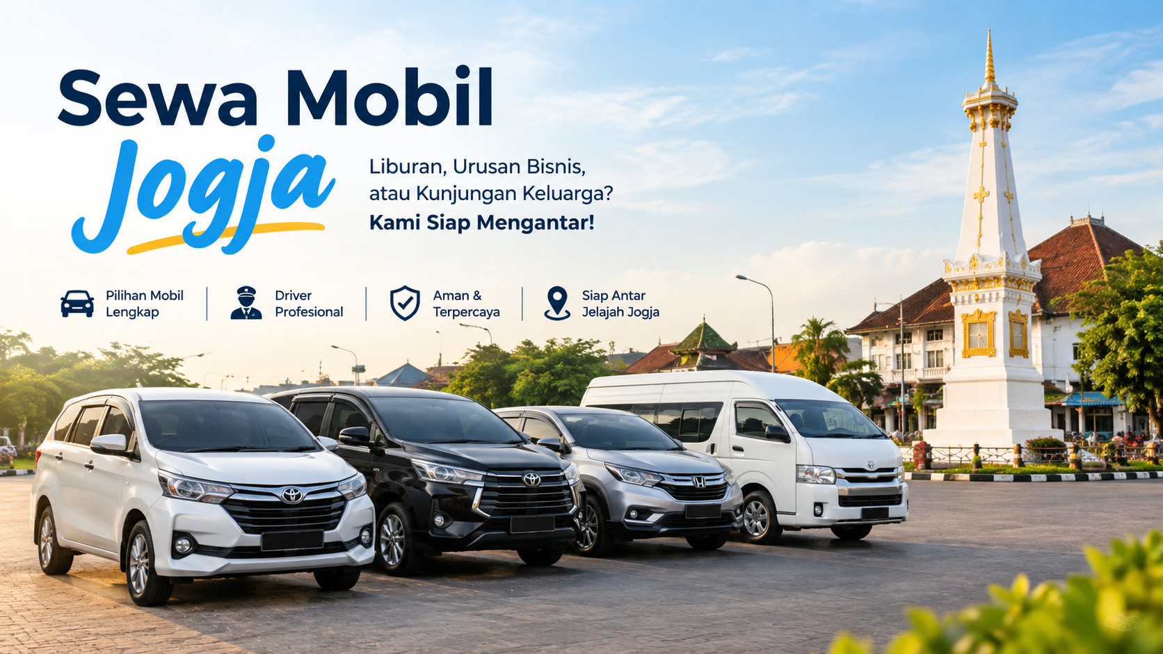 Sewa Mobil Jogja Harian, Cocok Untuk Itinerary Liburan Singkat | Putra Transport